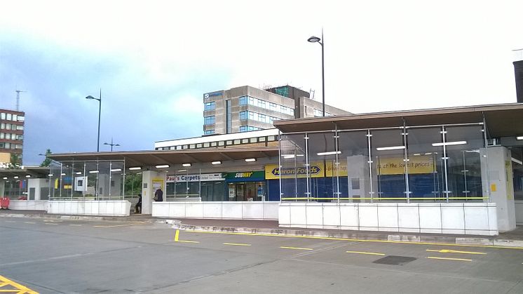 Hammerglass i Kirkby Bus station, Liverpool