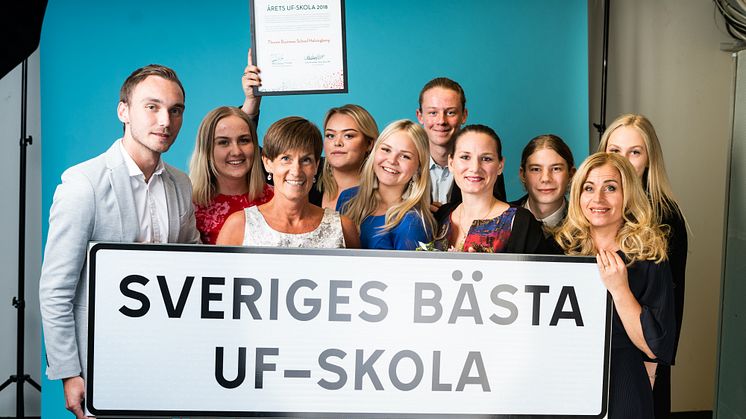 Thoren Business School Helsingborg utsågs till Sveriges bästa UF-skola- Bild: Ung Företagsamhet