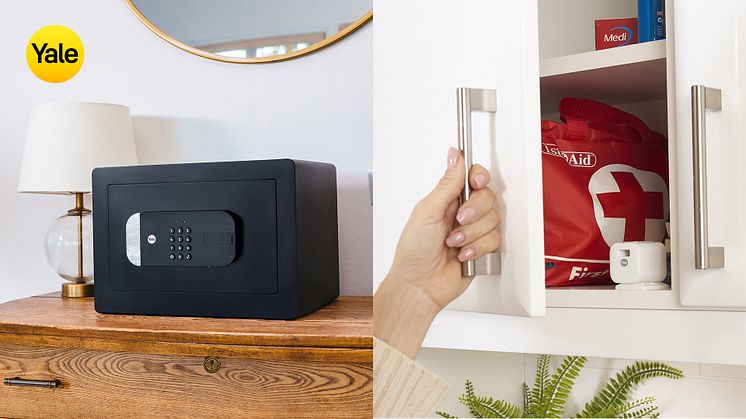 Nu lanserar Yale två nya produkter för det smarta hemmet: Yale Smart Safe och Yale Smart Cabinet Lock.
