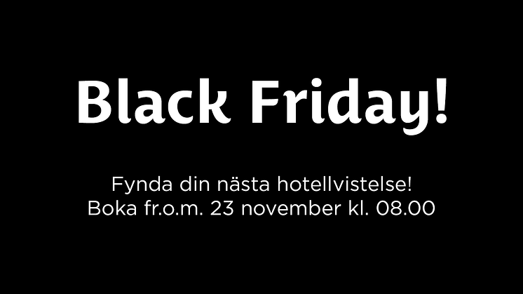 Black Friday på Best Western Hotels & Resorts
