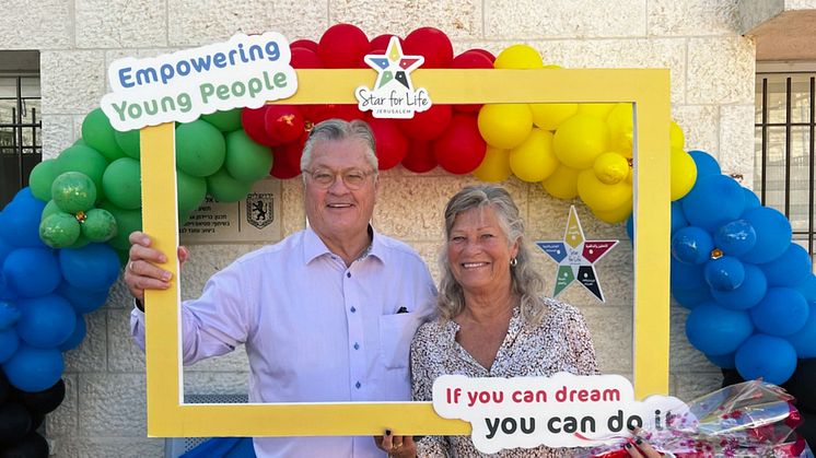 Star for Lifes grundare Dan och Christin Olofsson på besök i Jerusalem.