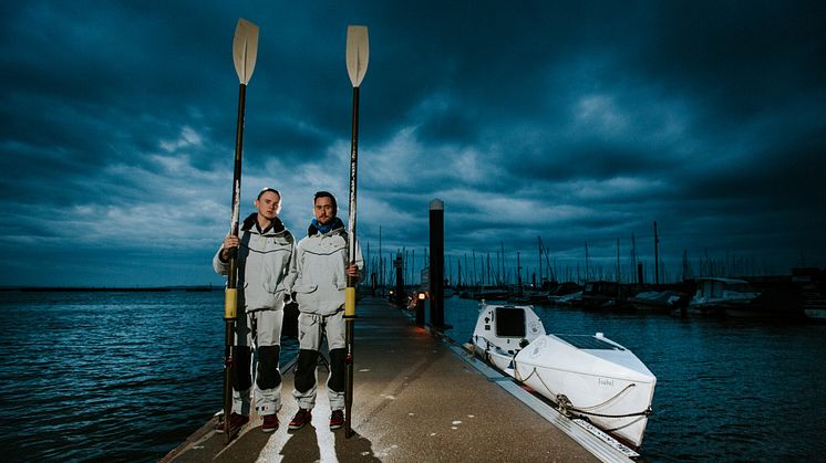 Ocean Brothers, Jude Massey (left) and Dr Greg Bailey, are preparing to row across the Atlantic to raise funds for the British Skin Foundation