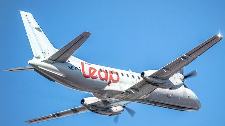 Från och med 20 december utökar Air Leap antalet avgångar från Mariehamn till Stockholm Arlanda och Åbo. Foto: Gustav Karlström