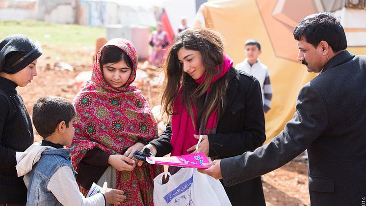 Malala Fund och Rädda Barnen tillsammans för syriska flyktingbarn