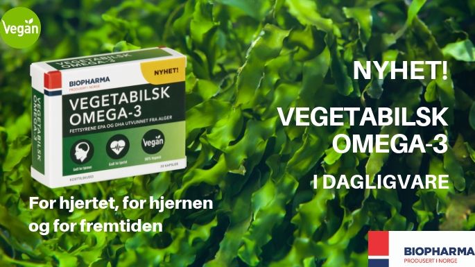 NYHET: Vegetabilsk omega-3 i dagligvare