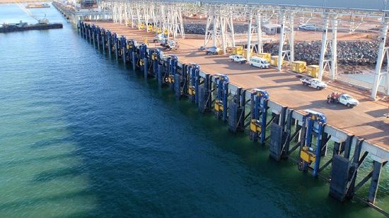 MoorMaster™ units poised for mooring at Port Hedland's Utah Point multi-user berth