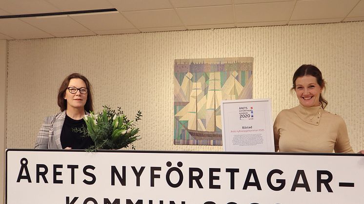 Charlotte Rosenlund Sjövall, kommundirektör i Båstad och Karin Bengtsson, vd för Båstad Turism & Näringsliv.