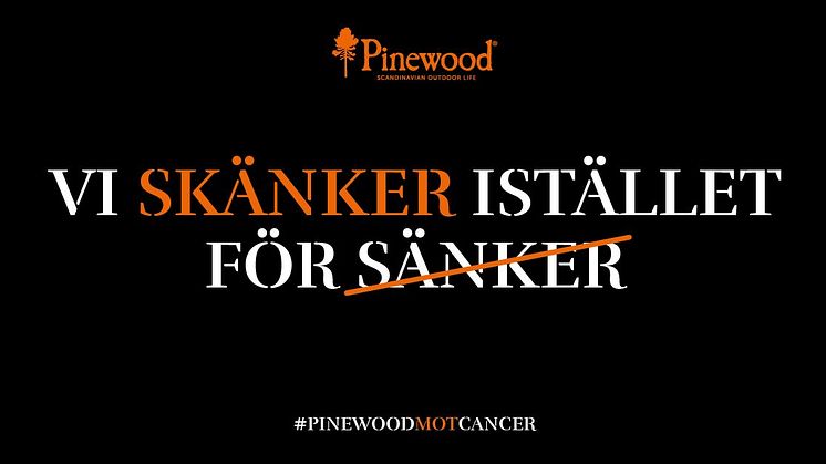 Black Week - Pinewood skänker istället för sänker