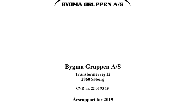 Bygma Gruppen A/S, årsregnskab 2019