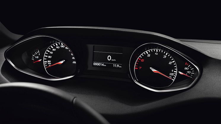 Den intuitiva instrumentpanelen på nya Peugeot 308