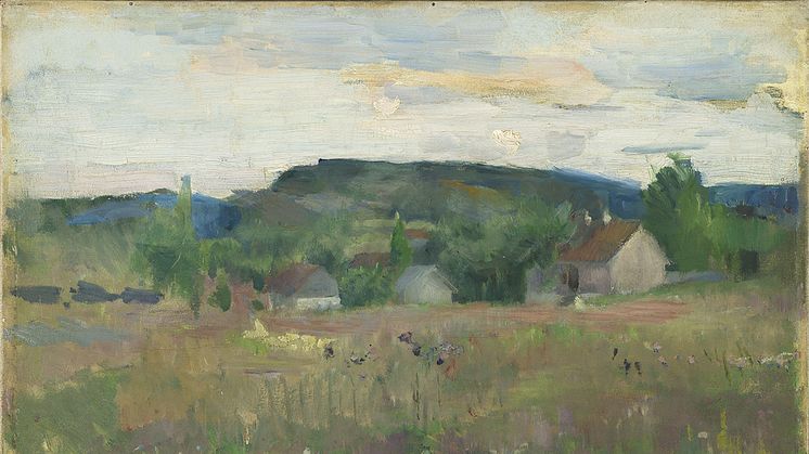Harriet Backer, «Landscape from Bærum», 1890