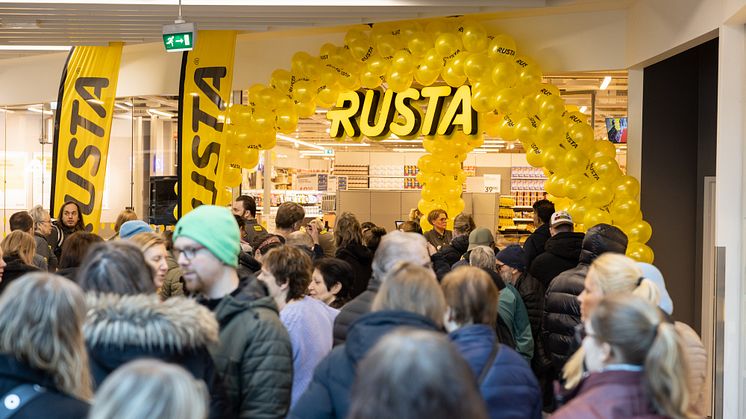 Åpningsfest når Rusta åpnet på Vinterbro