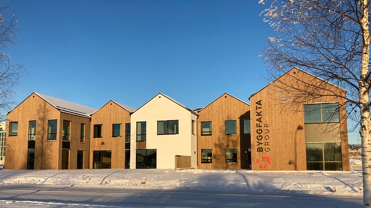 Byggfakta Groups nya kontor i Ljusdal är inflyttningsklart. 