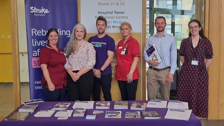 Team Effort: Staff from the Stroke Association and Altnagelvin Hospital at the launch event. 