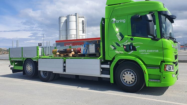 Første el-lastebil i Stavanger er satt i drift
