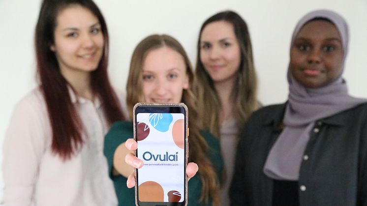 Katarina Stojanovic, Sandra Liljeqvist, Kristina Stojanovic, Leyla Ali Dholey, grundare av Ovulai. Foto: Privat