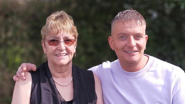 Supported: Dave Parkyn and his mum Jackie