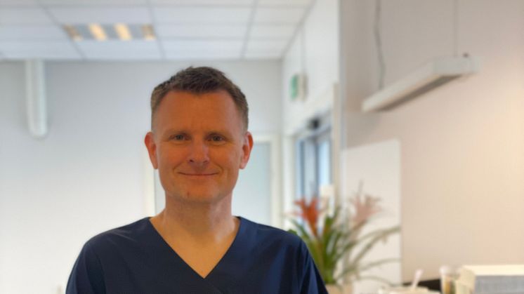 Jens Gaarder Skaug, veterinær og klinikkleder ved Evidensia Raufoss Dyreklinikk