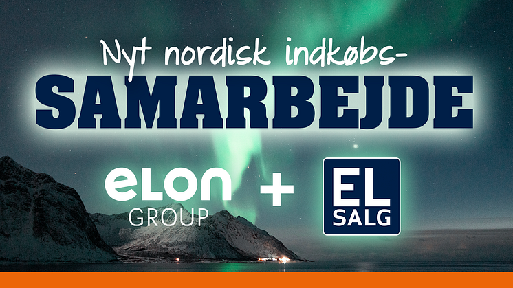 A/S El-Salg, der er med sine 150 butikker er Danmarks største medlemsejede detailkæde inden for hvidevarer og forbrugerelektronik, indgår et stort, indkøbssamarbejde med svenske Elon Group.