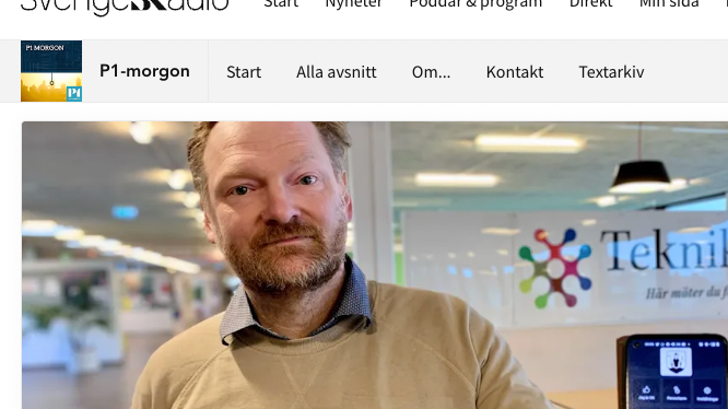 Sveriges radio P1 - Cosafe ska varna om skolattacker i Växjö 