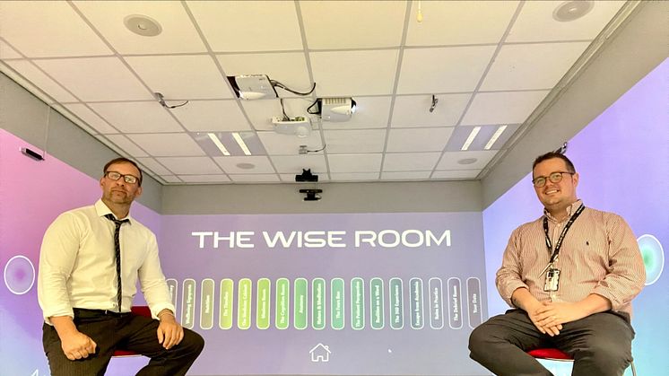 Dr Tor Alexander Bruce and Associate Professor Barry Hill in The WISE Room