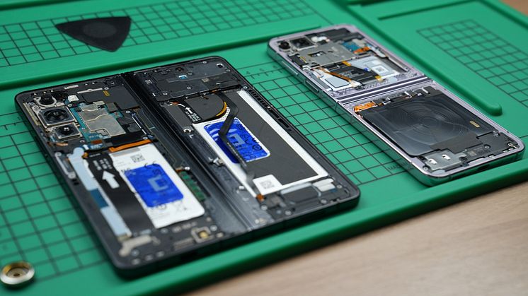 Samsung legger til flere enheter til sitt selvreparasjonsprogram – nå også med brettbare telefoner