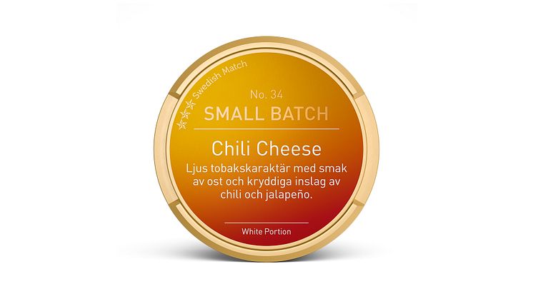 Swedish Match lanserar Small Batch No. 34 Chili Cheese