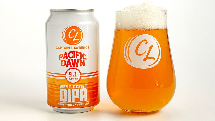 Captain Lawrence Brewing Company lanserar Pacific Dawn DIPA i fast sortiment på Systembolaget