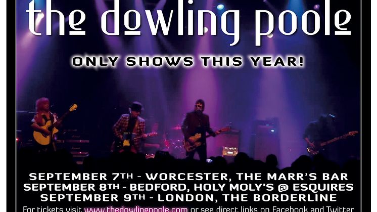 The Dowling Poole gig flyer 2017