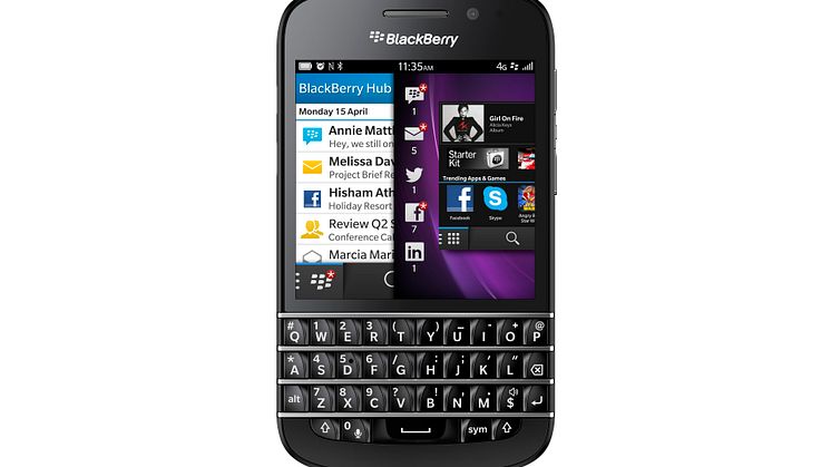 Nu finns Blackberry Q10 hos 3