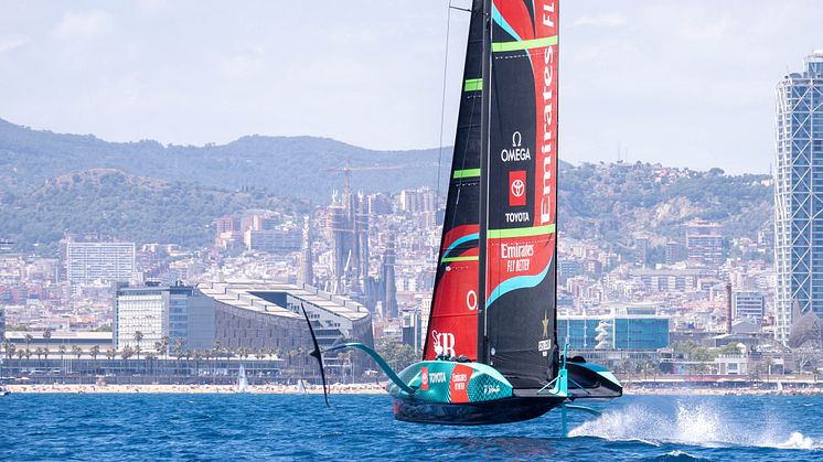 Emirates Team New Zealand training in Barcelona (c)America’s Cup