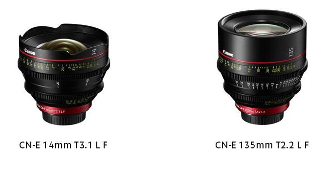 Canon utvider Cinema EOS-systemet med to primærobjektiver: EF Cinema vidvinkel og telefoto
