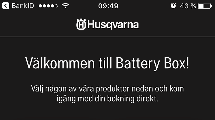 Husqvarna Battery Box App-1