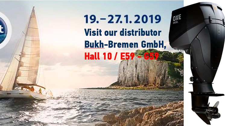 Visit OXE Diesel distributor Bukh-Bremen GmbH at the Boot Düsseldorf trade fair, hall 10 / E59 - G59 