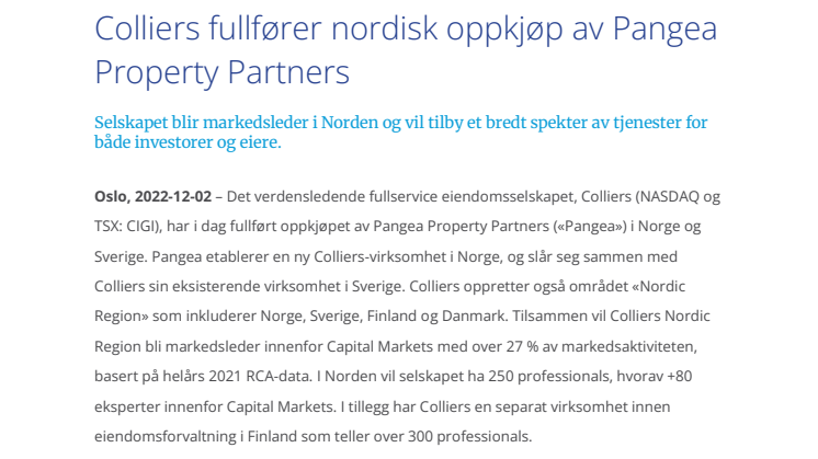 Colliers fullfører nordisk oppkjøp av PangeaProperty Partners.pdf