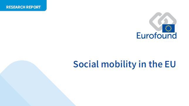 Front cover - Social Mobility in the EU