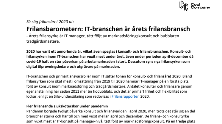 Pressmeddelande - Frilansåret 2020 - IT-branschen är årets frilansbransch.pdf