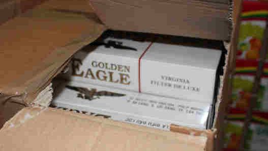 Op Quadrant Boxes of Golden Eagle cigarettes