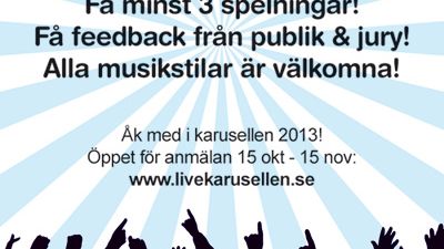 Nu startar Sveriges största livemusik-turné!