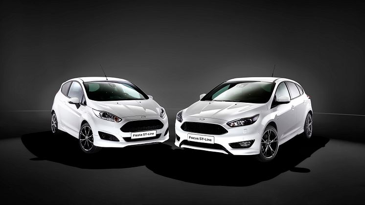 Sportsligt design til en lav pris – Fords nye ST-Line fremhæver dynamikken i Fiesta og Focus  