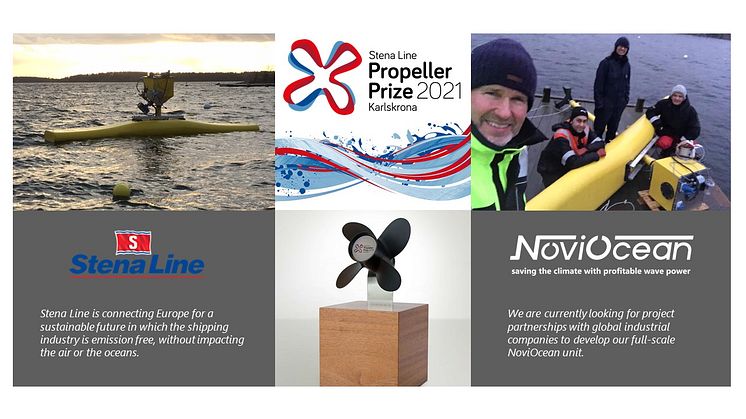 Novige AB have been announced as the winner of the Stena Line Propeller Prize 2021.