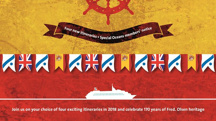 Fred. Olsen Cruise Lines to celebrate 170th anniversary in 2018 with ‘Captains in Cádiz’ event, reuniting the fleet once again
