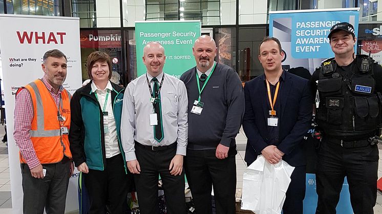 From left: Darren Hanley, head of security and emergency planning with revenue and security managers and a BTP officer 