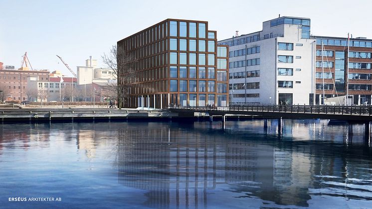 ​Ny kontorsfastighet byggs på Lindholmen - En av få byggrätter med färdig detaljplan för kontor i Göteborg har markanvisats till Husvärden AB.