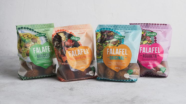 Sevan lanserar falafel i ny, innovativ förpackning