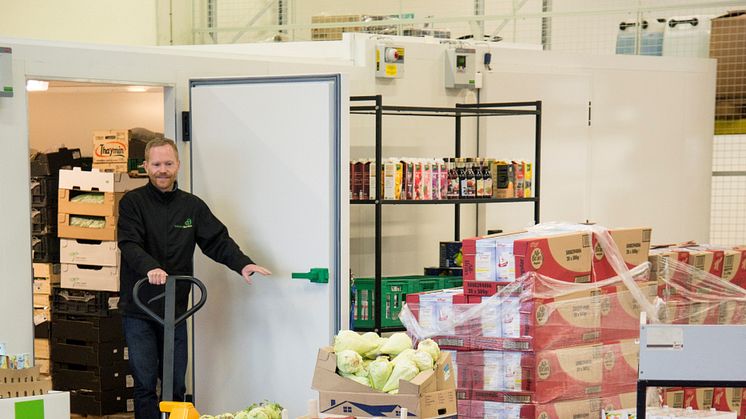 I januar 2018 udleverede FødevareBanken i Aarhus 52 tons mad til socialt udsatte i det Nord- og Midtjyske område svarende til 130.000 måltider. Det er ny rekord. Foto: FødevareBanken
