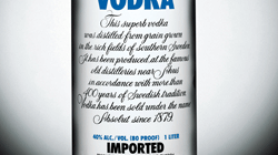 THE ABSOLUTE ABSOLUT VODKA STORY. SPRITMUSEUM 13 NOVEMBER.