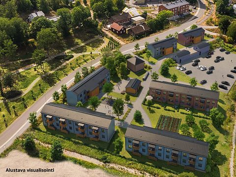 Turkuun rakennetaan BoKlok-puutaloyhtiö – konseptin ovat kehittäneet yhdessä Skanska ja IKEA 