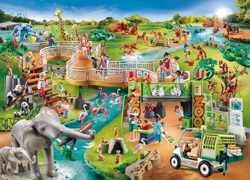 Playmobil Family Fun 70349 Erdmännchenkolonie Erlebnis-Zoo Ergänzungsset 5 Teile 