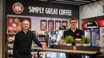 “Sustainability matters are always present for us, but to be able to realize all ideas we depend on partners like Circle K, who are willing and brave to try out and develop new concepts together with us,” says Martin Löfberg (left).